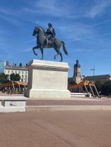 Statue &eacute;questre de Louis XIV roi du France 