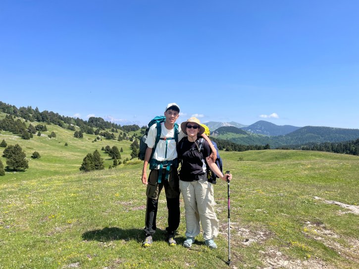 randonn&eacute;e en montagne dans le Vercors. Avec Cl&eacute;ment et Zo&eacute;, nous avons bivouaqu&eacute; en pleine nature. 