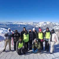 Début d'année au sky dans les Alpes à Chamonix