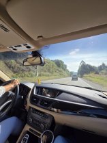 trajet vers l'aéroport, au sud du Minas Gerais