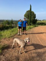 Moi, Alaïs et Carma (son chien)