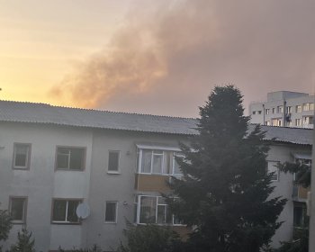 image Feu de déchèterie en Roumanie 
