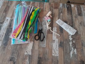 Photo de l'installation de l'atelier pour enfants