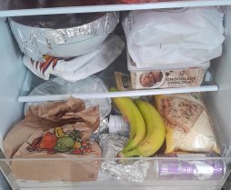Photo de mon frigo apr&egrave;s &ecirc;tre pass&eacute;e au march&eacute;