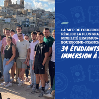 La MFR de Fougerolles réalise la plus grande mobilité Erasmus+ de Bourgogne–Franche–Comté : 34 étudiants en immersion à Malte
