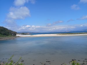 Première photo du Lagon aux Iles Cies 