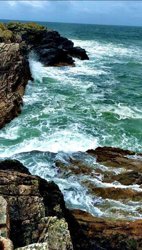 The angry sea