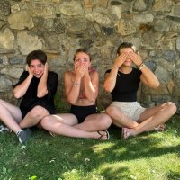 Three little monkeys in Slovenia