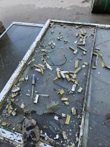 Photo du chantier de vitre en verre