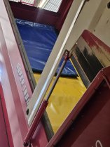 Photo des tapis dans la benne