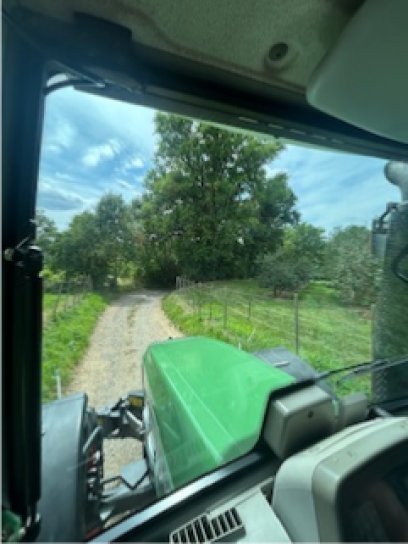 vue du champs de foin