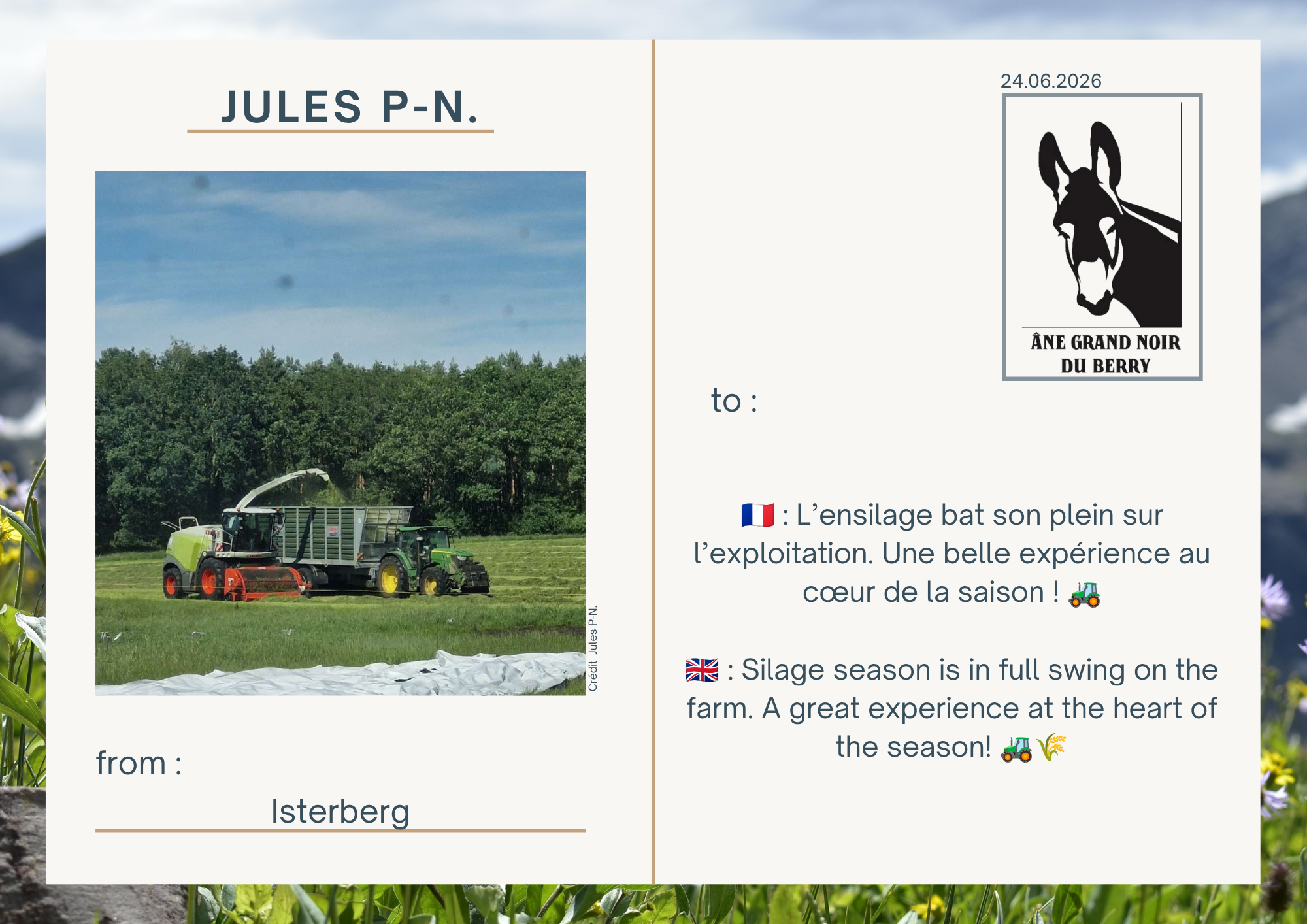 🇫🇷 : L&rsquo;ensilage bat son plein sur l&rsquo;exploitation. Une belle exp&eacute;rience au c&oelig;ur de la saison ! 🚜  🇬🇧 : Silage season is in full swing on the farm. A great experience at the heart of the season! 🚜🌾