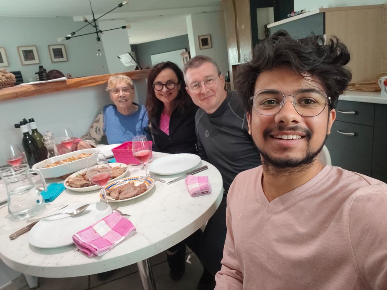 A delicious lunch with Madame Chantal Family